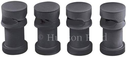 Hudson Reed Radiators 4 x Revive Horizontal Radiator Brackets (Anthracite).