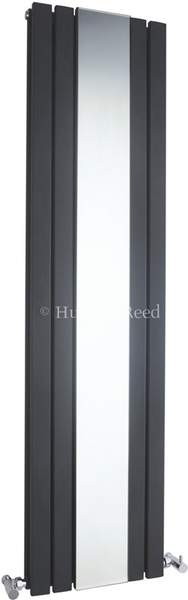 Hudson Reed Radiators Sloane Mirror Radiator (Anthracite). 381x1500mm.