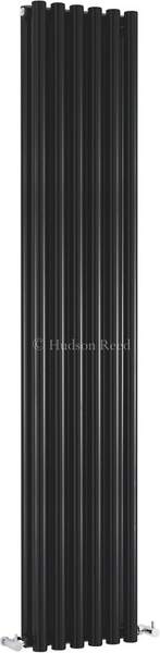 Hudson Reed Radiators Savy Double Radiator (Black). 354x1800mm.