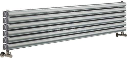 Hudson Reed Radiators Revive Radiator (Silver). 1500x354mm. 3926 BTU.