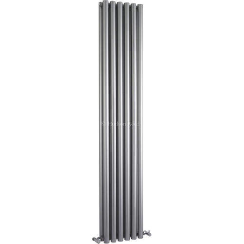 Hudson Reed Radiators Savy Double Radiator (Silver). 354x1800mm.