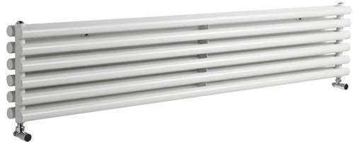 Hudson Reed Radiators Savy Double Radiator (White). 1800x354mm.