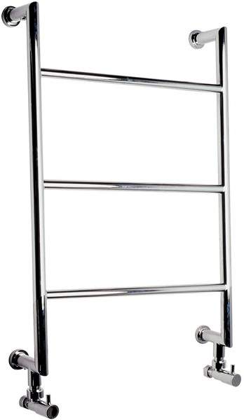 HR Series 101 heated towel rail (chrome). 505x630mm. 505 BTU