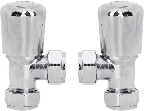 Towel Rails Angled Radiator Valves (pair)