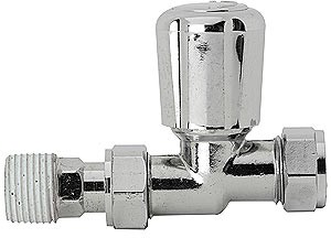 Towel Rails Straight Radiator Valves (pair)