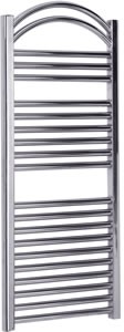 Towel Rails Arched heated towel rail (chrome). 500x1160mm. 2327 BTU.