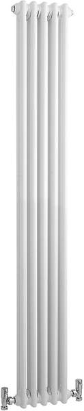 Hudson Reed Colosseum 2 Column Vertical Radiator (White). 291x1500mm.