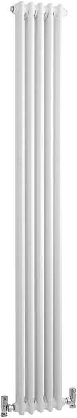 Hudson Reed Colosseum 2 Column Vertical Radiator (White). 291x1800mm.