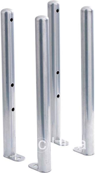 Hudson Reed Colosseum 4 x Floor Mounting Colosseum Radiator Legs (Silver).