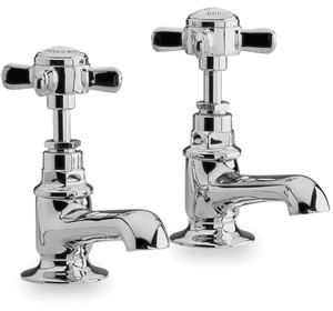 Nuie Beaumont Cloakroom Basin taps (Pair, Chrome)