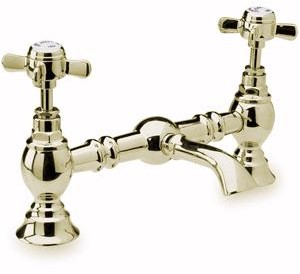 Ultra Beaumont Luxury 200mm Bridged Basin Mixer (Gold, Special Order)