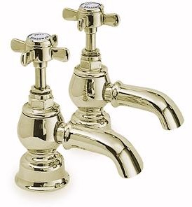 Ultra Beaumont Luxury Bath Taps (Pair, Gold)