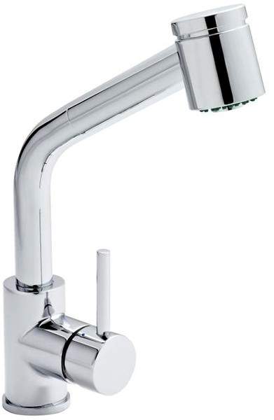 Kitchen Rinser Kitchen Tap With Pull Out Spray (Chrome).