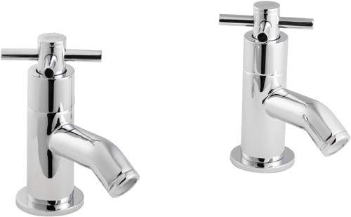 Hudson Reed Kristal Cross Head Bath Taps (pair).