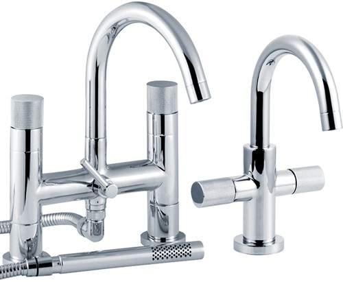 Ultra Laser Basin & Bath Shower Mixer Tap Set (Free Shower Kit).