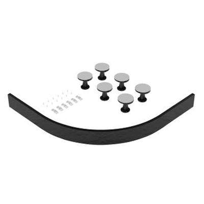 Nuie Trays Easy Plumb Leg & Quadrant Plinth Set 700-900mm (Slate Grey).