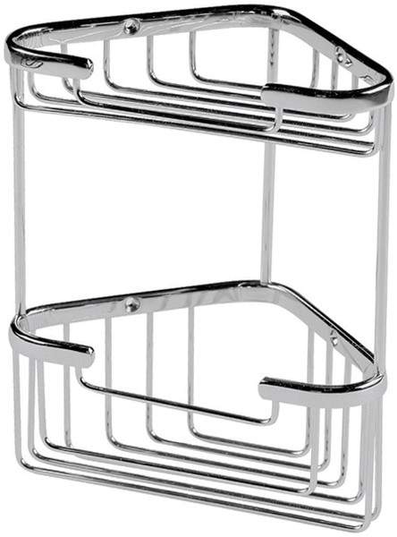 Nuie Wirework Small 2 Tier Corner Basket