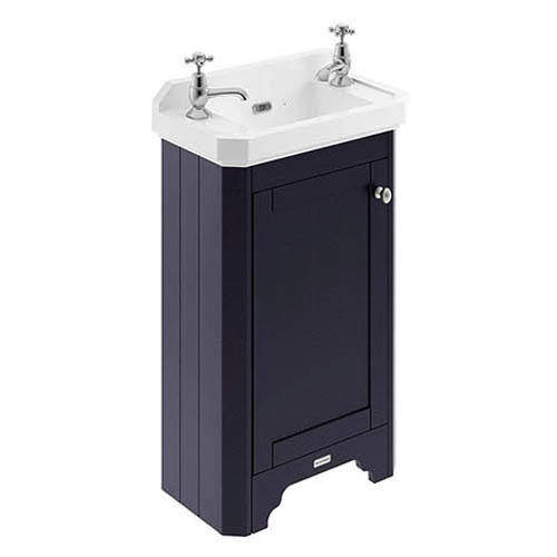Old London Furniture Cloakroom Vanity Unit With Basins 515mm (Blue, 2TH).