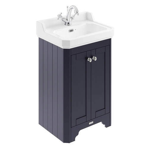 Old London Furniture Vanity Unit With Basins 560mm (Blue, 1TH).