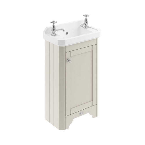 Old London Furniture Cloakroom Vanity Unit With Basins 515mm (Sand, 2TH).
