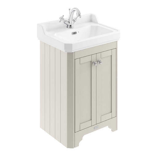 Old London Furniture Vanity Unit With Basins 595mm (Sand, 1TH).