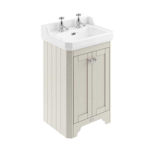 Old London Furniture Vanity Unit With Basins 560mm (Sand, 2TH).