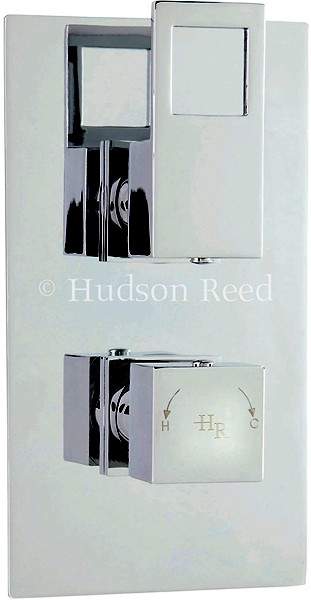 Hudson Reed Logo 3/4" Twin Thermostatic Shower Valve With Diverter.