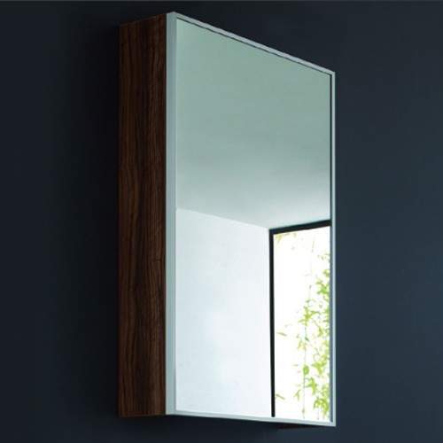 Ultra Glide Mirror (Walnut). 500W x 150D x 800H mm.
