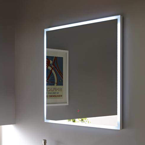 Hudson Reed Mirrors Albany Mirror With Motion LED Lights (600x600mm).