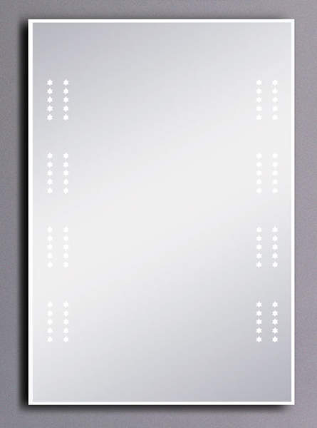 Hudson Reed Vega backlit illuminated bathroom mirror. Size 500x700mm.