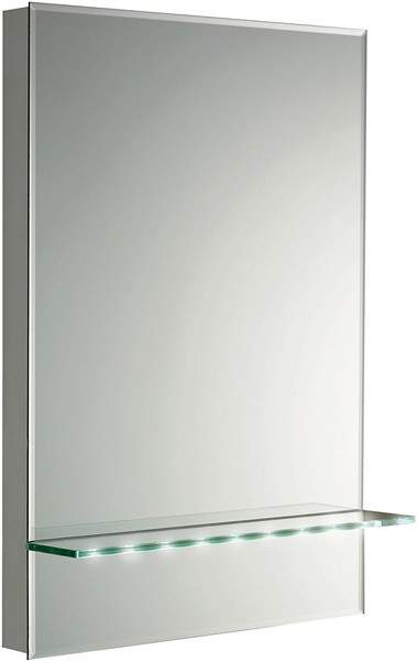 Hudson Reed Mirrors Tempest Mirror With LED Illuminated Shelf. 500x700.