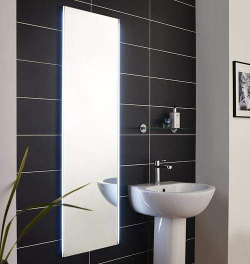 Hudson Reed Mirrors Ariel Mirror With Motion Sensor LEDs (420x1450).