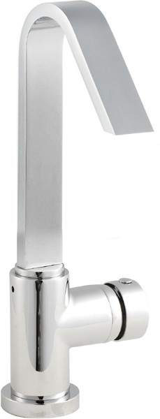 Hudson Reed Clio Dis Side Action Single Lever Basin Mixer With Swivel Spout.