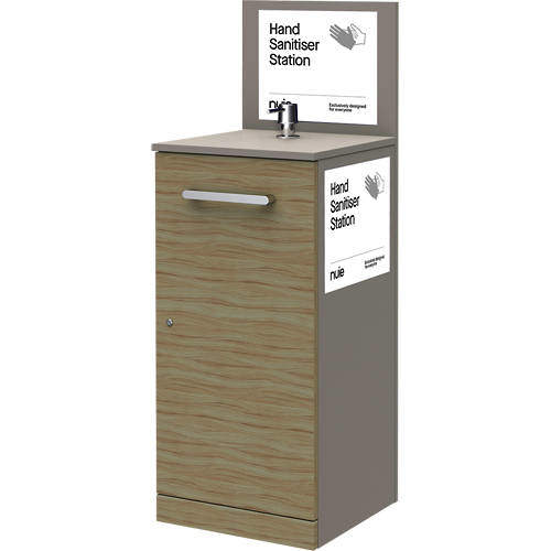 Nuie Sanitise 12 x Floor Standing Hand Sanitiser Stations & Pump Dispenser.