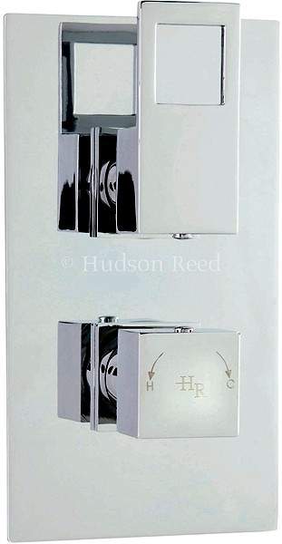 Hudson Reed Motif Twin Concealed Thermostatic Shower Valve (Chrome).