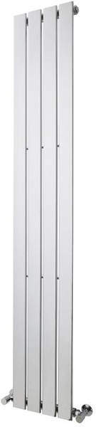 Crown Radiators Flat Panel Vertical Radiator (Chrome). 1800x300mm.