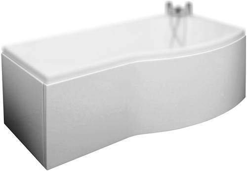 Crown Bath Panels Curved Side & End Shower Bath Panels (1700x750mm).