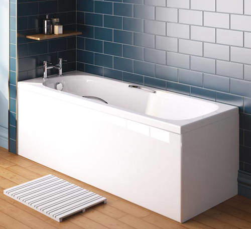 Crown Baths Marshall Single Ended Acrylic Bath & Panels. 1600x700mm.