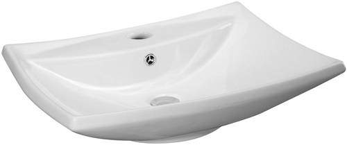 Nuie Basins Rectangular Free Standing Basin (605x445mm).