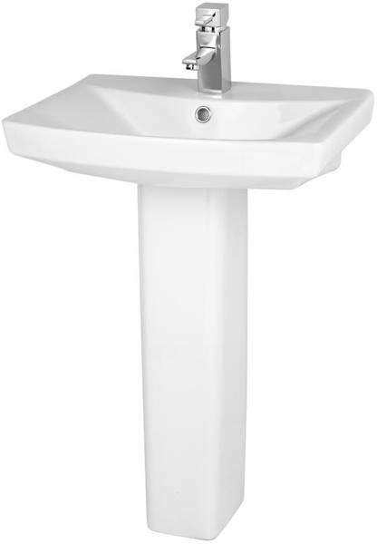 Premier Ceramics Hamilton 550mm Basin & Full Pedestal.