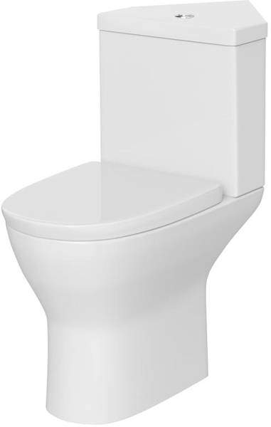 Premier Saffron Corner Close Coupled Toilet Pan & Cistern.