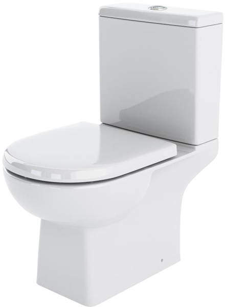 Crown Ceramics Asselby Close Coupled Toilet Pan With Cistern.