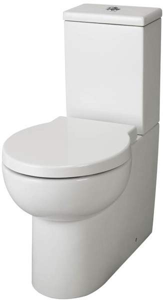 Premier Ceramics Flush To Wall Toilet Pan With Cistern & Seat.