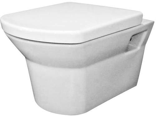 Premier Ceramics Clara Wall Hung Toilet Pan With Soft Close Seat.