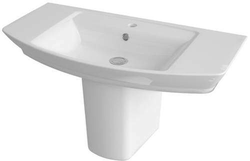 Premier Ceramics Clara 850mm Basin & Semi Pedestal.