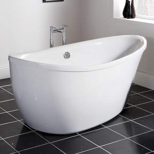 Nuie Luxury Baths Drop Freestanding Bath 1800x910mm.
