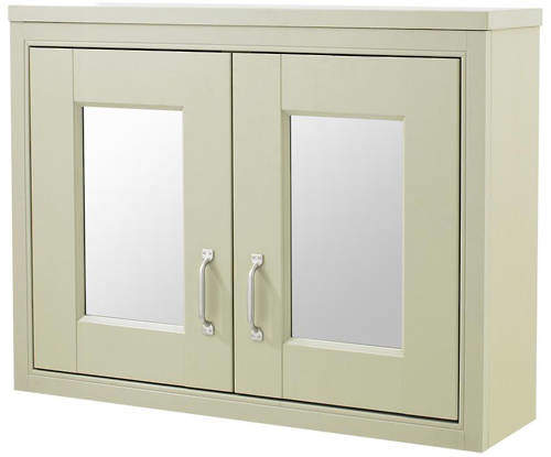 Old London Furniture Mirror Cabinet 800x600mm (Pistachio).
