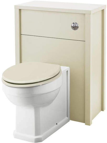 Old London Furniture Back To Wall WC Unit 600mm (Ivory).