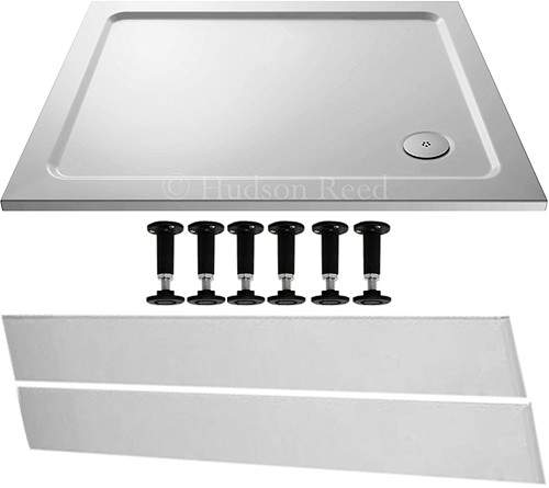 Crown Trays Easy Plumb Rectangular Shower Tray. 1100x760x40mm.