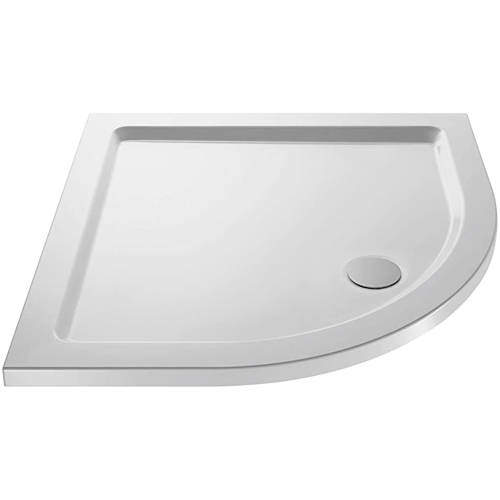Nuie Trays Quadrant Shower Tray 760x760mm (Gloss White).